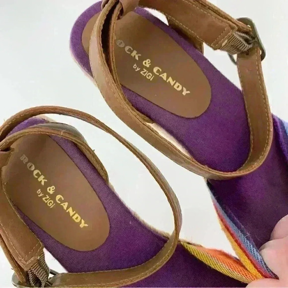 Rock & candy by zigi size 8 Tweety multicolored bright colorful Espadrilles - Picture 10 of 13